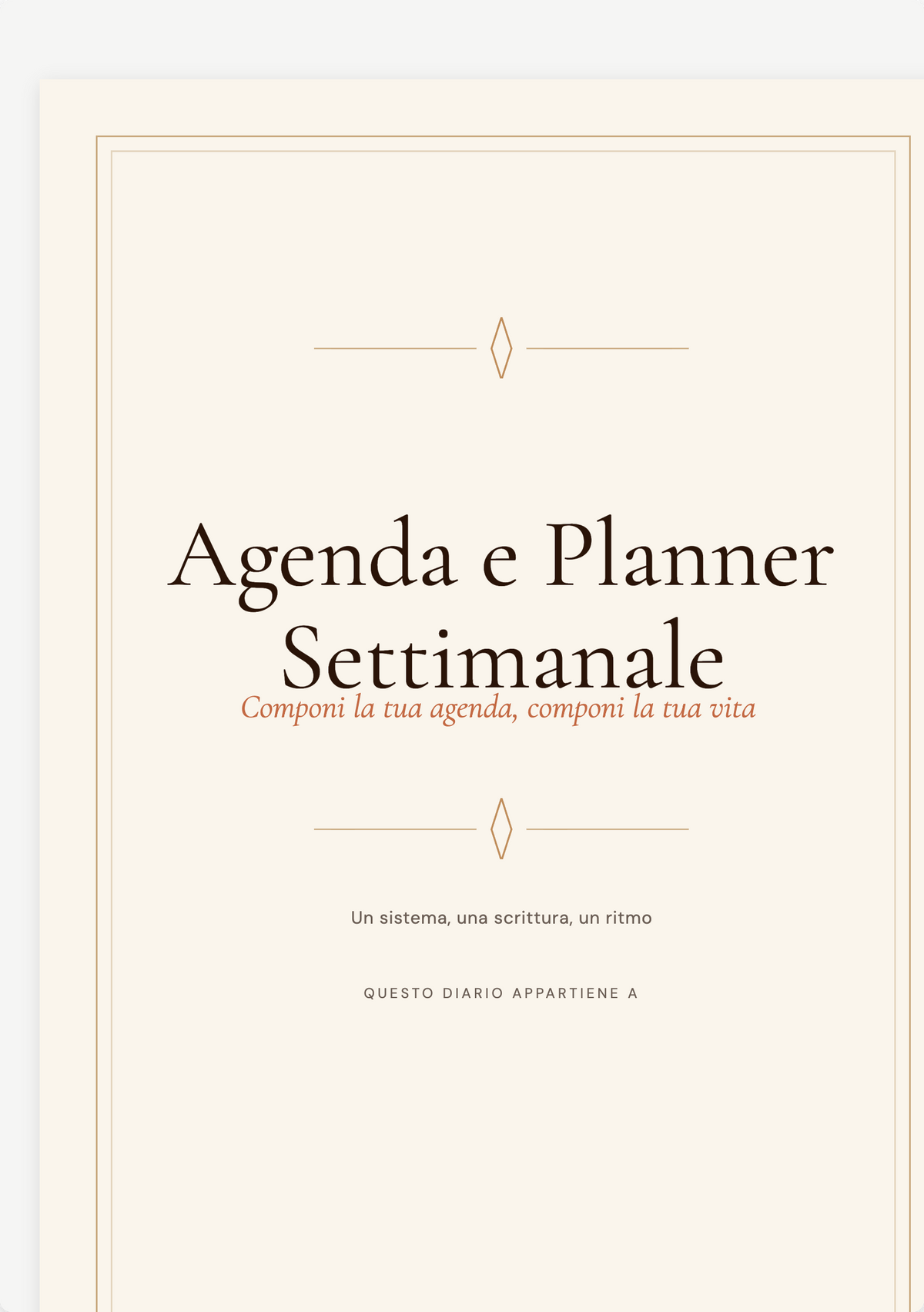 Pagina di copertina - Prima pagina per un quaderno personalizzato | Papeline