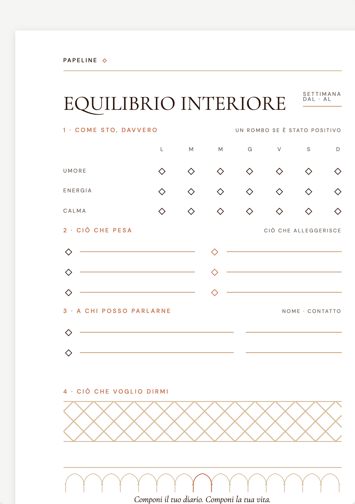 Equilibrio - Monitoraggio dell’umore e dell’energia | Papeline