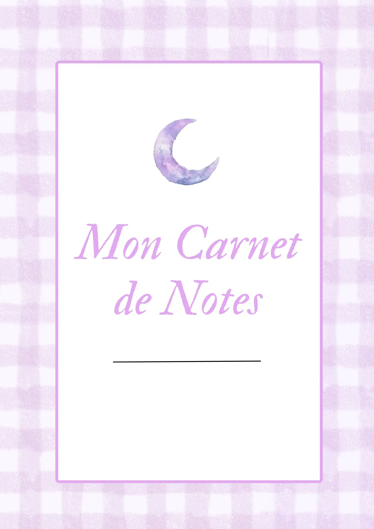 Papeline - Page de Garde | Première page pour carnet personnalisé PAPELINE