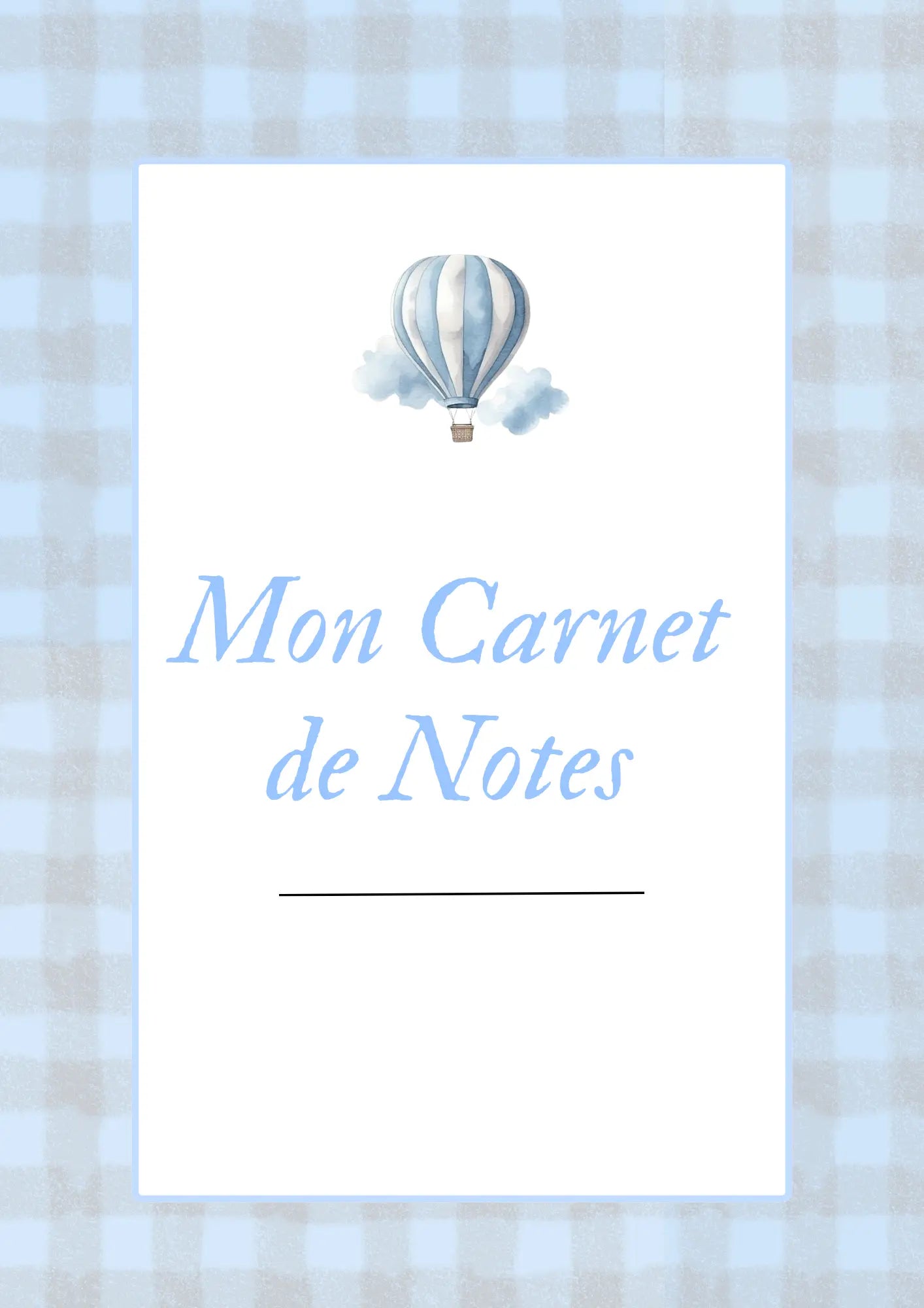 Papeline - Page de Garde | Première page pour carnet personnalisé PAPELINE