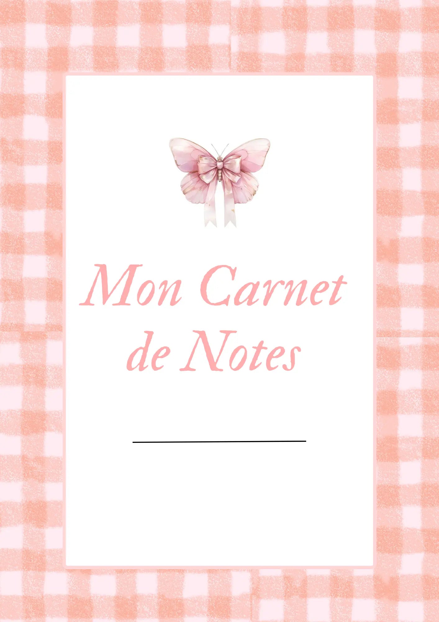 Papeline - Page de Garde | Première page pour carnet personnalisé PAPELINE