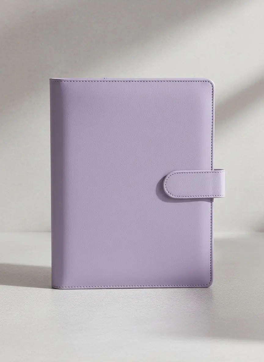 Classeur A5 Papeline en similicuir avec anneaux pour pages de planner personnalisables
