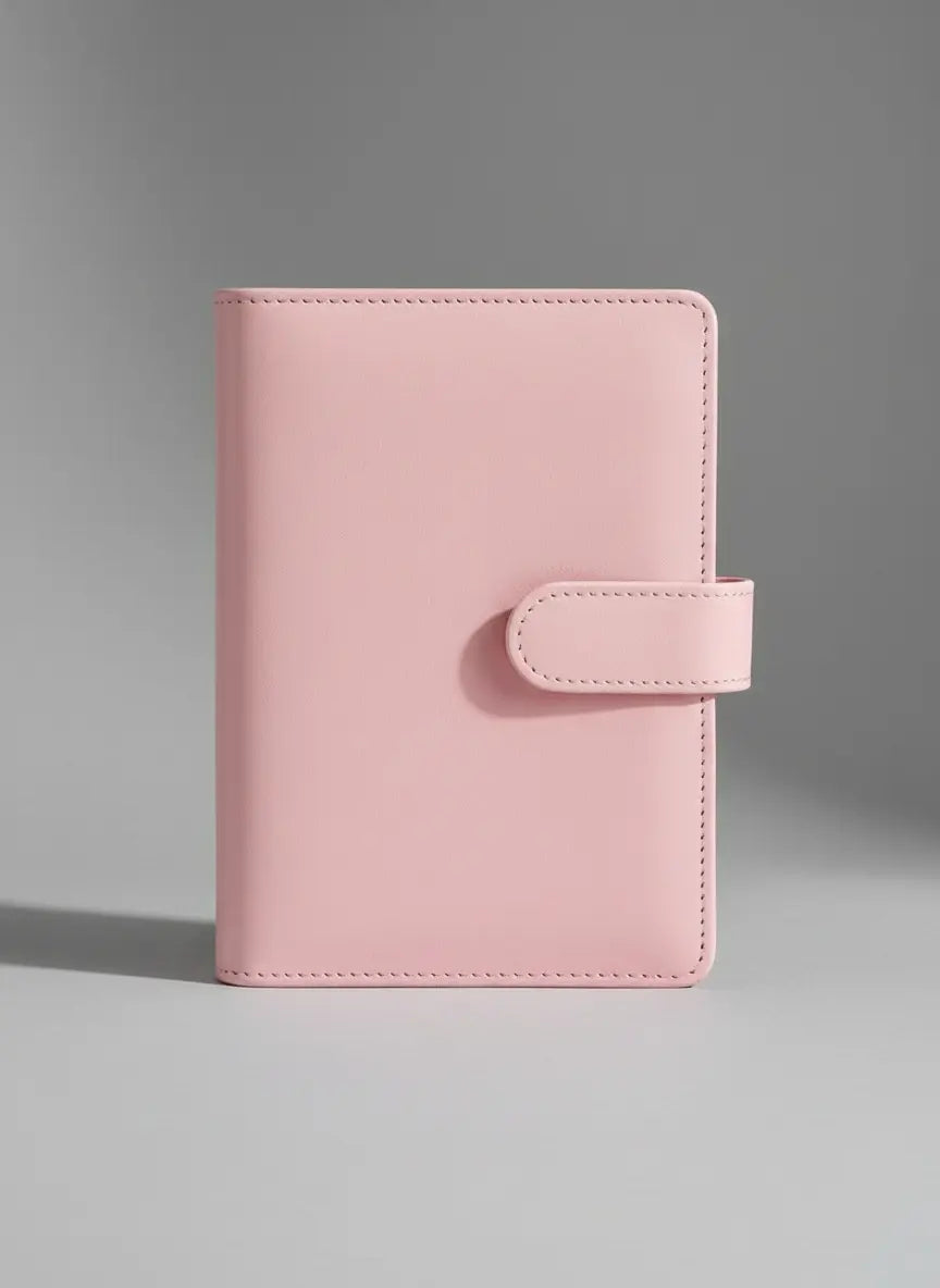 Classeur A5 Papeline en similicuir avec anneaux pour pages de planner personnalisables
