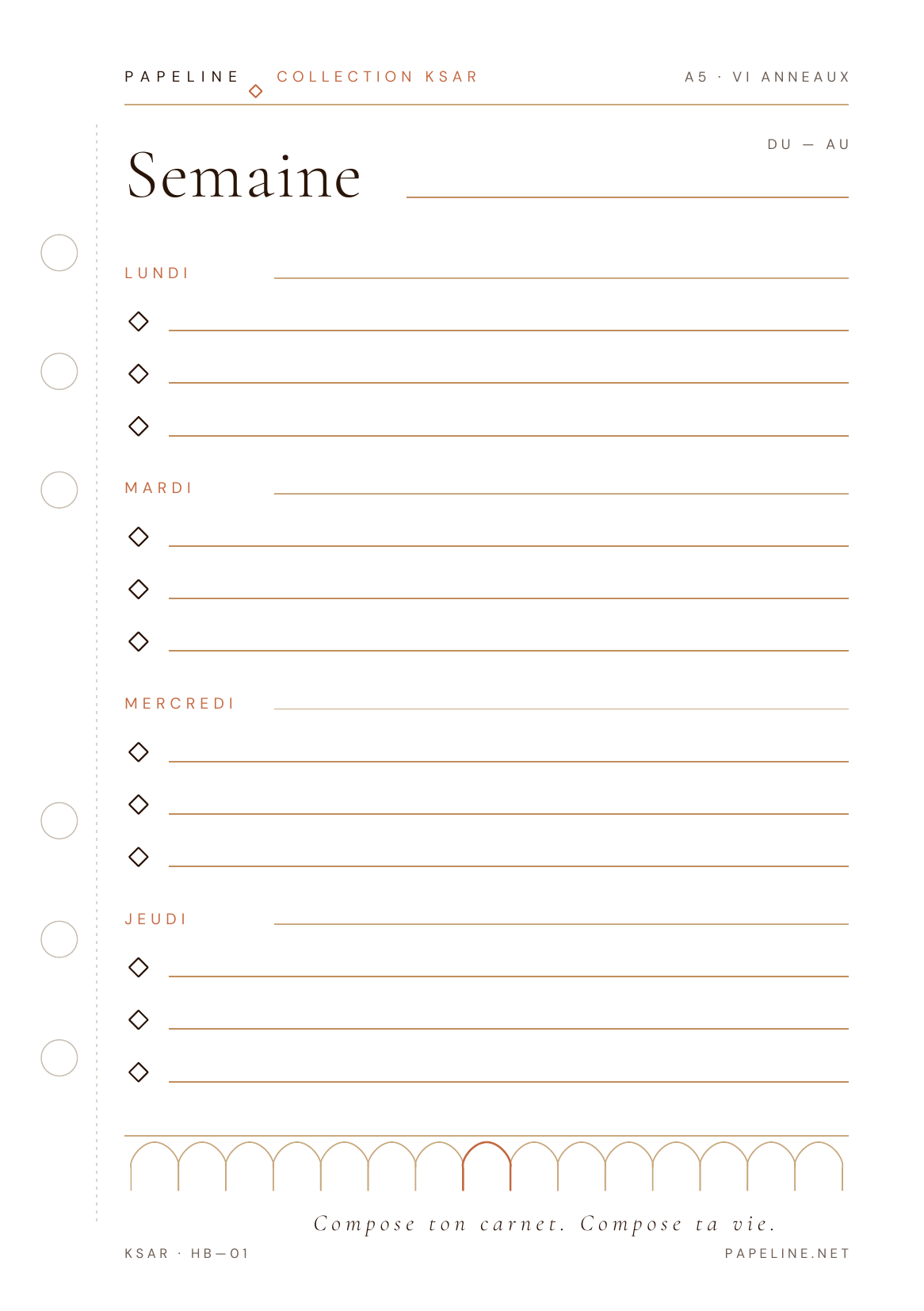 Kit Studio - Raccoglitore A5 + 30 pagine + copertina omaggio | Papeline