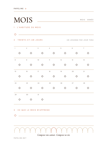 Kit Organizzazione – Raccoglitore A5 + 30 pagine + copertina in omaggio | Papeline