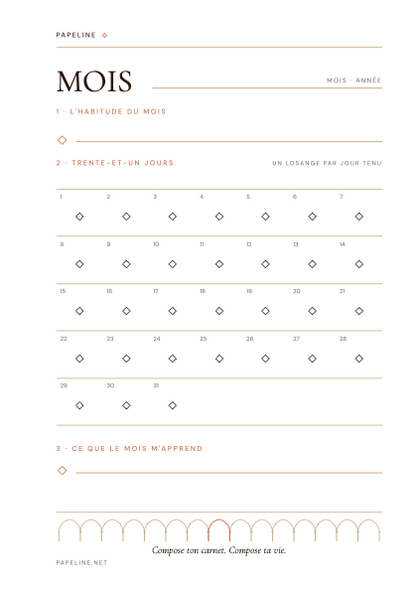 Kit Organizzazione – Raccoglitore A5 + 30 pagine + copertina in omaggio | Papeline