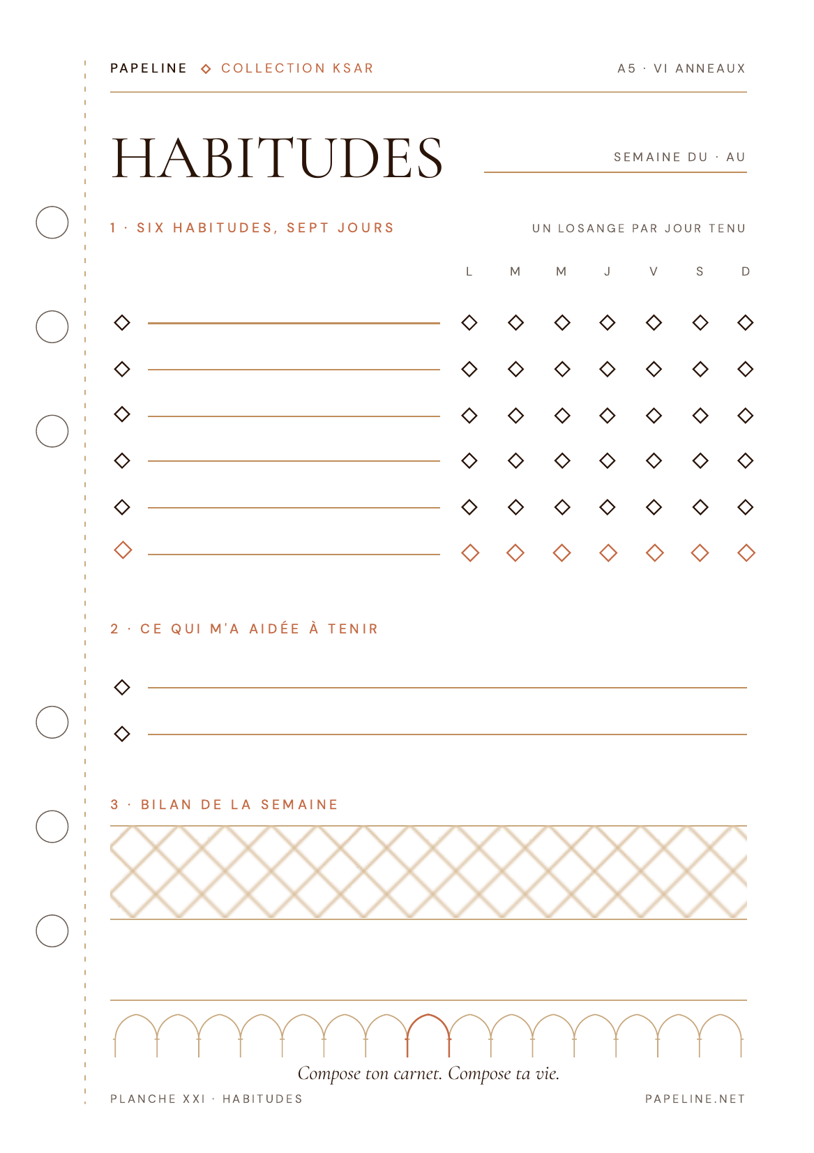 Kit Budget - Raccoglitore A5 + 30 pagine + copertina omaggio | Papeline