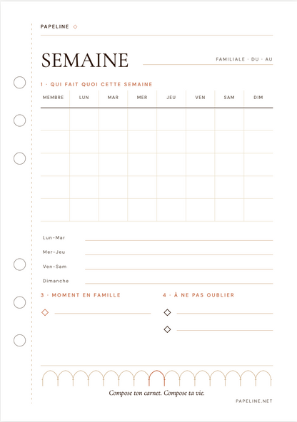 Kit Famiglia - Raccoglitore A5 + 30 pagine + copertina omaggio | Papeline